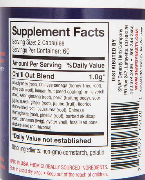 Chi'll Out - Non-Sedative Support For Sleep & Stress