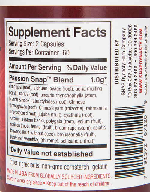 Passion Snap - Effective Support For Relaxation and Vitality