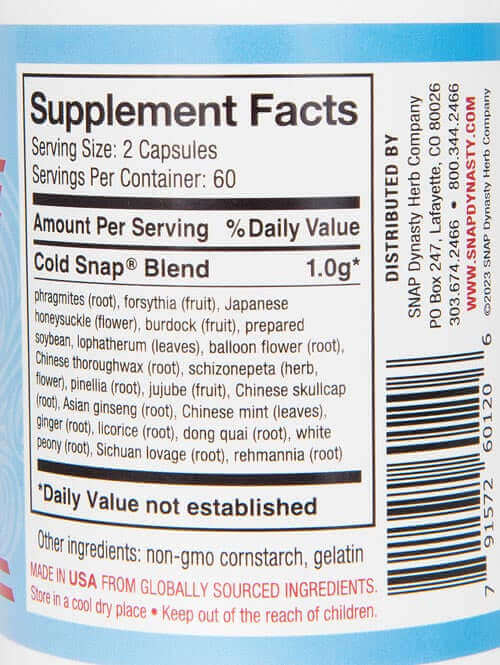 Bottle Supplement Facts